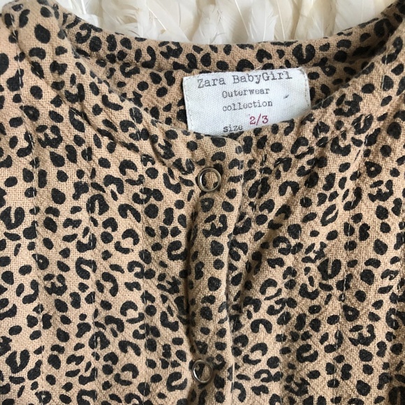 Zara Other - ZARA Girl animal print spring coat